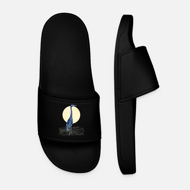 GREY HERON - Men’s Pool Sliders - black