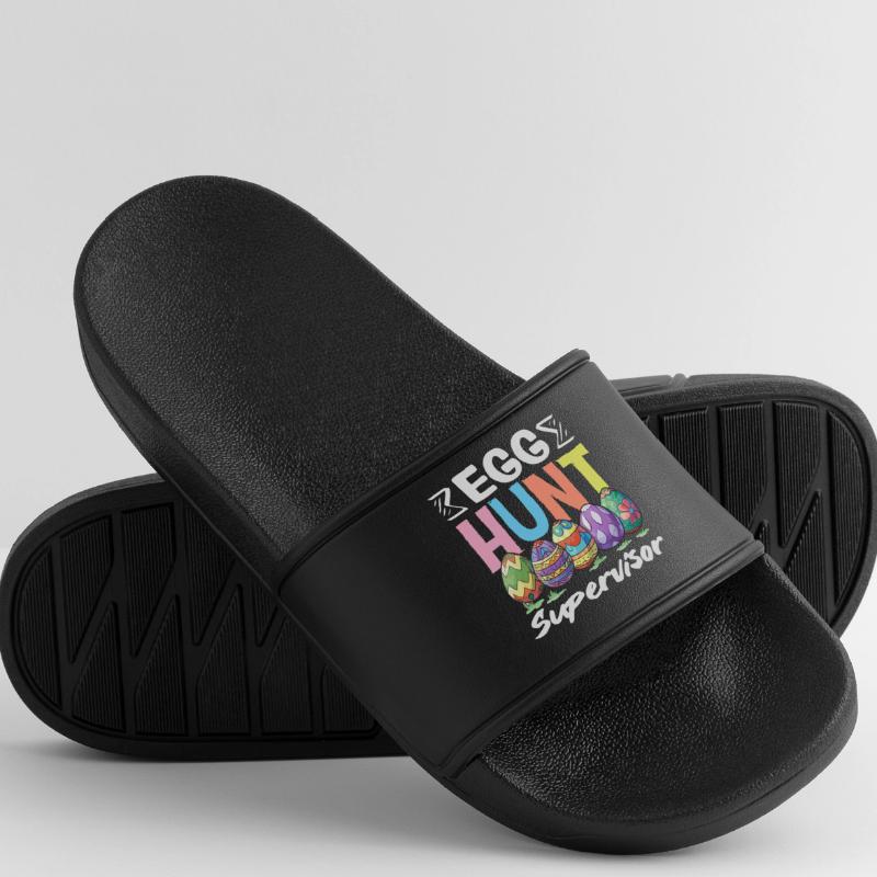 Happy Easter Sweet Easter Bunny Egg Hunt Easter Eggs Men’s Pool Sliders