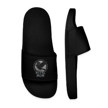 Metal Mom Corbeau Cadeau Heavy Metal Femme - Claquettes Homme - noir - Devant