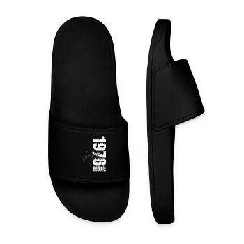49th Birthday Original Vintage 1976 - Men’s Pool Sliders - black - Front