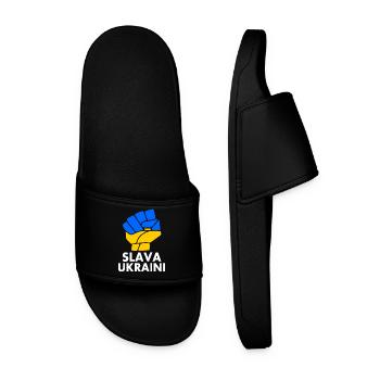 Slava ukraini - Men’s Pool Sliders - black - Front