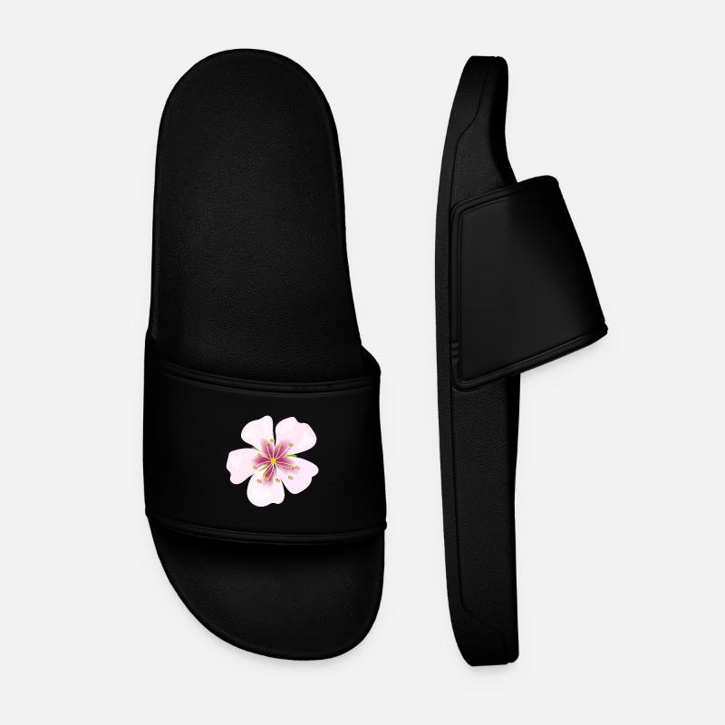Blüte - Männer Badelatschen - Schwarz