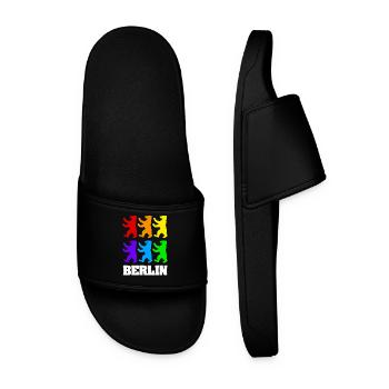 Berlin Bears in Color - Men’s Pool Sliders - black - Front
