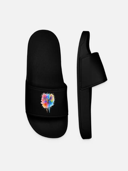 Phénix aquarelle précipité - Claquettes Homme - noir