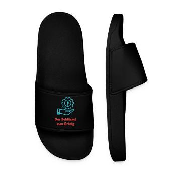 The key to success - Men’s Pool Sliders - black - Front
