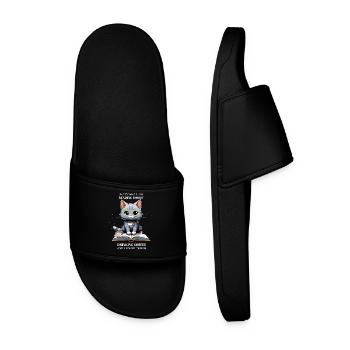 Chat Intello et Café - Men’s Pool Sliders - black - Front