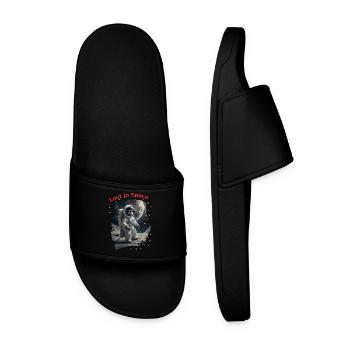 Lost in Space - Monkey as Astronaut - Men’s Pool Sliders - black - Front