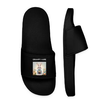 GRANDPA BUNNY Ostern Geschenk - Männer Badelatschen - Schwarz - Vorne