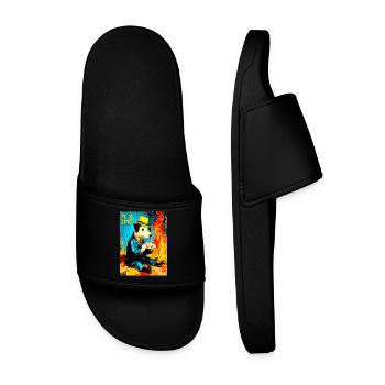 « C’est toujours bien » de van Gogh - Claquettes Homme - noir - Devant