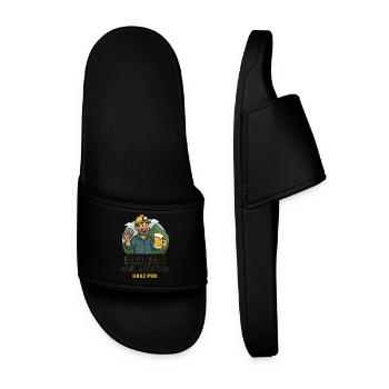 Mine de résine de morceaux de bière - Claquettes Homme - noir - Devant