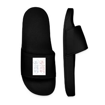 Paris. France. Europe. Monde. - Claquettes Homme - noir - Devant