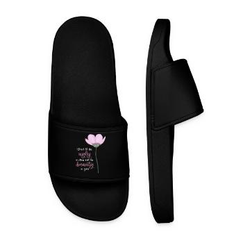 Ne laissez pas le laid tuer la beauté en vous - Claquettes Homme - noir - Devant