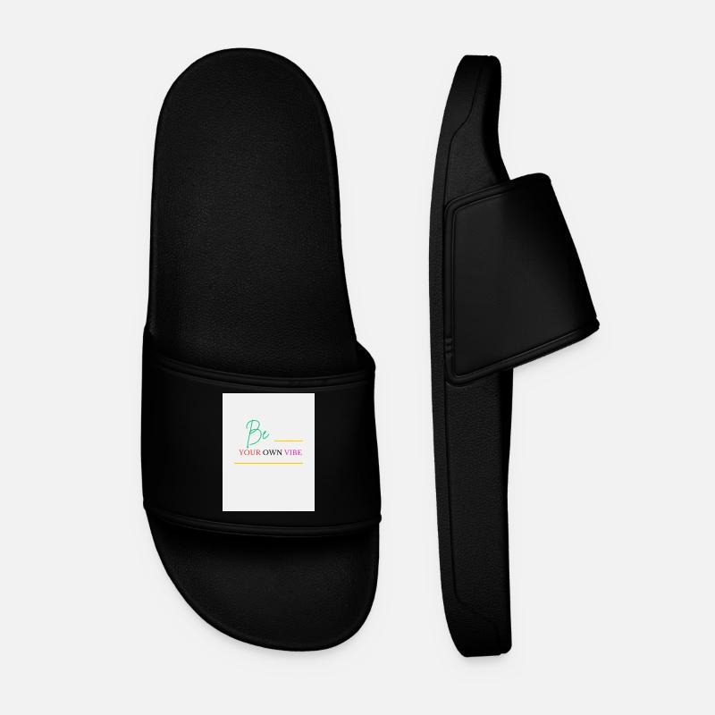 Be Your Own Vibe - Men’s Pool Sliders - black