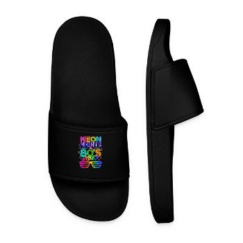 80's Nights 80s - Men’s Pool Sliders - black - Front
