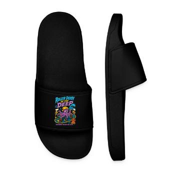 Roller Derby of the Deep Sea - Men’s Pool Sliders - black - Front