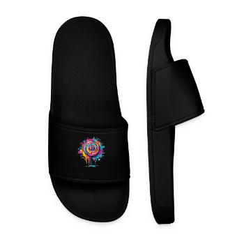 Art de la sucette colorée - Claquettes Homme - noir - Devant