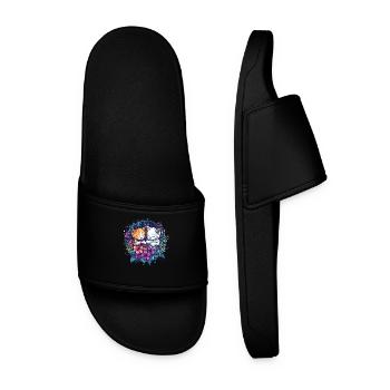 Cuddling kittens - Men’s Pool Sliders - black - Front