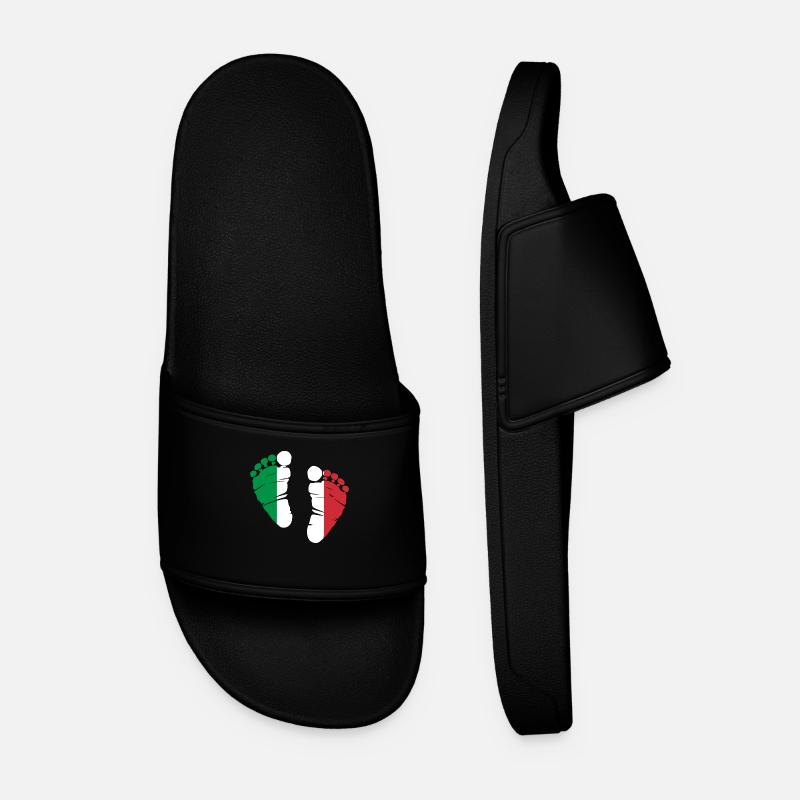 Italy Rome Gift Home - Men’s Pool Sliders - black