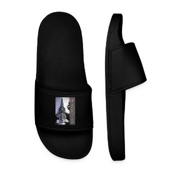 Paris Eiffel Tower - Paris - Men’s Pool Sliders - black - Front
