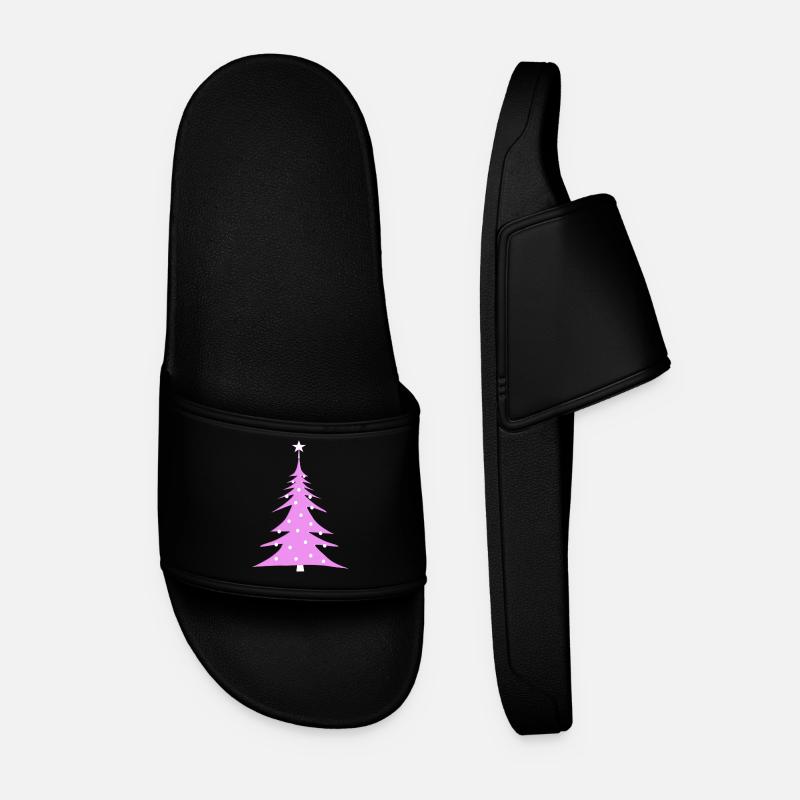 Christmas tree - Men’s Pool Sliders - black