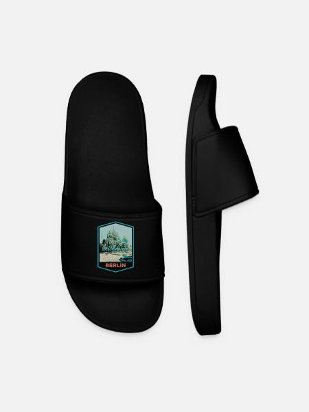 Illustration Dome of Berlin Cathedral - Men’s Pool Sliders - black