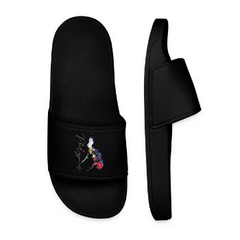 Philippines Flag in the Philippines Map EN - Men’s Pool Sliders - black - Front
