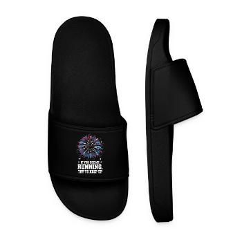 Pyrotechnics Fireworks Pyrotechnics - Men’s Pool Sliders - black - Front
