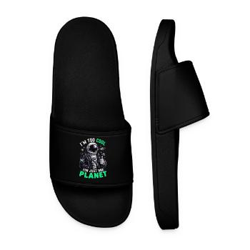 Je suis trop cool pour une seule planète - Claquettes Homme - noir - Devant
