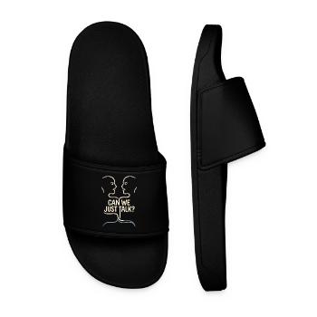 Against division for peace - Men’s Pool Sliders - black - Front