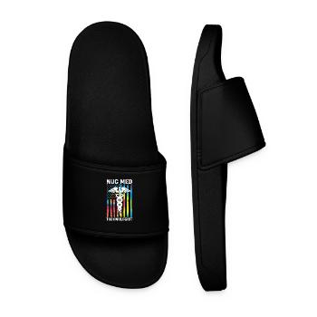 Radiology Nuclear Atom Nuclear Medicine - Men’s Pool Sliders - black - Front