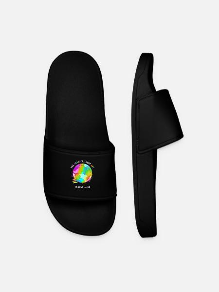 Earth Day - Men’s Pool Sliders - black