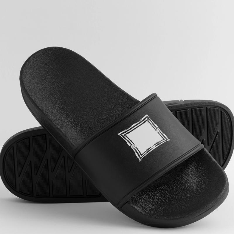 border many lines frame square square ecki Men’s Pool Sliders