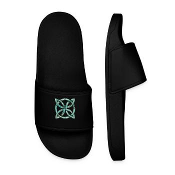 celtic knot 10 e 247 - Men’s Pool Sliders - black - Front