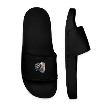 Peinture de bison - Claquettes Homme - noir - Devant