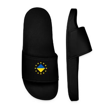 Europe and Ukraine - Men’s Pool Sliders - black - Front