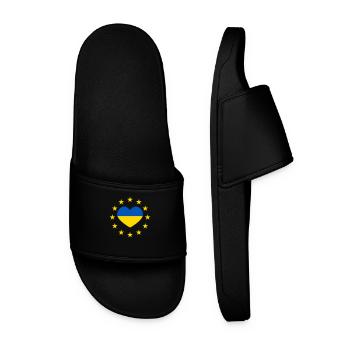 Europe and Ukraine - Men’s Pool Sliders - black - Front