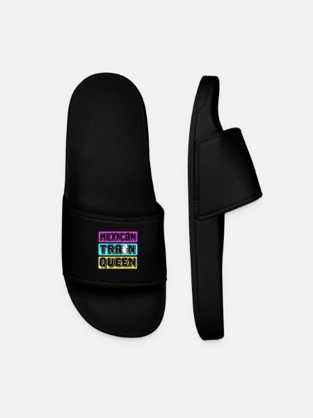 Mexican Train Domino - Men’s Pool Sliders - black