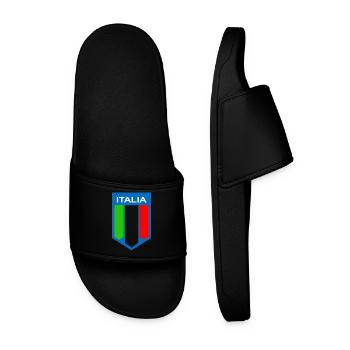 Flag Italia - Men’s Pool Sliders - black - Front