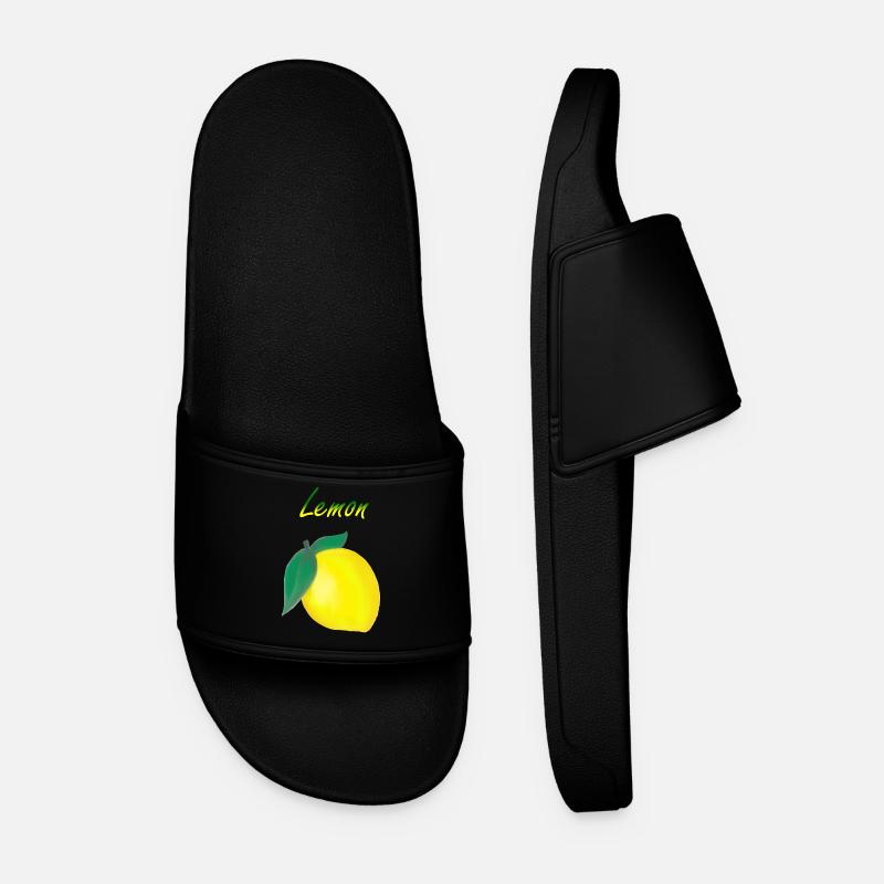 Lemon / lemon - Men’s Pool Sliders - black