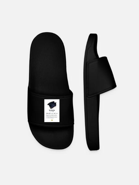 Zodiac sign Aries - Men’s Pool Sliders - black