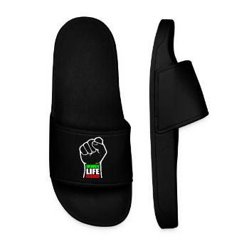 Women life freedom - Men’s Pool Sliders - black - Front