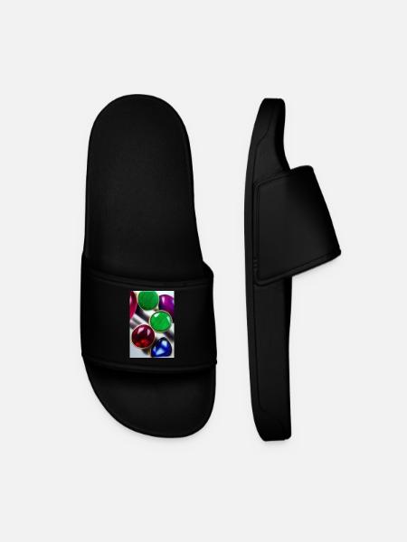 Gemstones - Men’s Pool Sliders - black