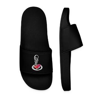 Réduction de la consommation de viande | Protection des animaux - Claquettes Homme - noir - Devant
