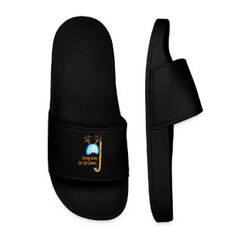 Cerf Cool Dictons Drôles Noël Noël - Claquettes Homme - noir - Devant