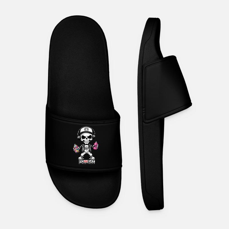 Sprayer Skull - Men’s Pool Sliders - black