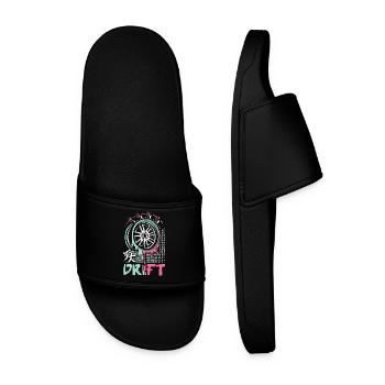 JDM Drift Rim – Art de la mise au point de voitures japonaises - Claquettes Homme - noir - Devant