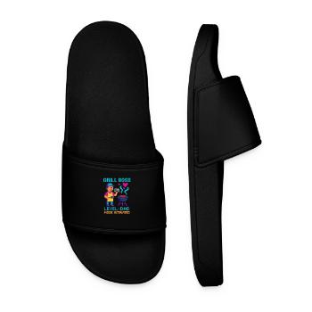Grill Dad Mode Activé Grilling Father Gaming - Claquettes Homme - noir - Devant