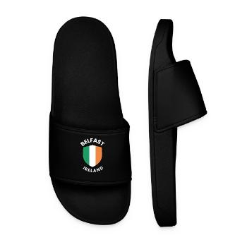 Belfast Shield of Ireland - Men’s Pool Sliders - black - Front