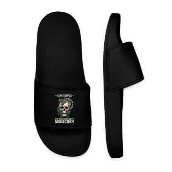 You get up in a good mood, feel comfortable - Men’s Pool Sliders - black - Front