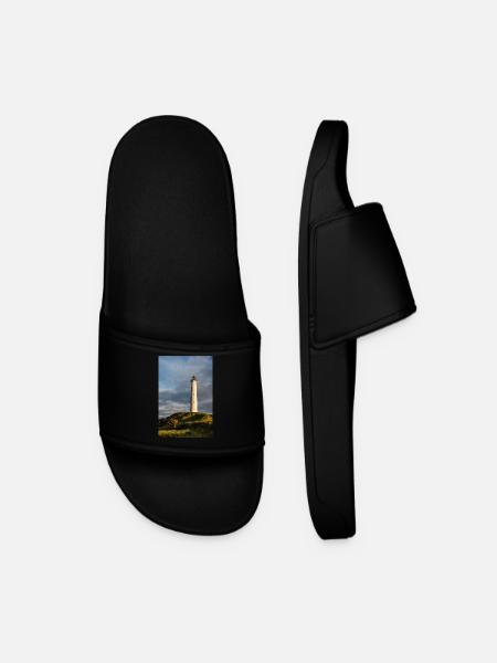 Lighthouse Lyngvig Fyr in Denmark - Men’s Pool Sliders - black